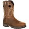 Georgia Boot Men's Waterproof Pull-On Boot, 8 M, Alloy Toe, 11 in H, Brown, GB00224 GB00224 - alternate 1